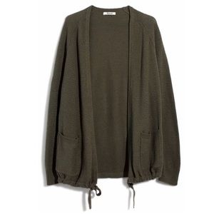 MADEWELL Palisades Army Green Cardigan Sweater
